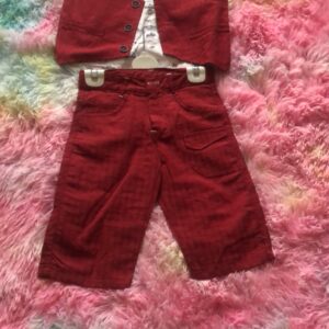 Ensemble 3Piéce short chemise+ gilet